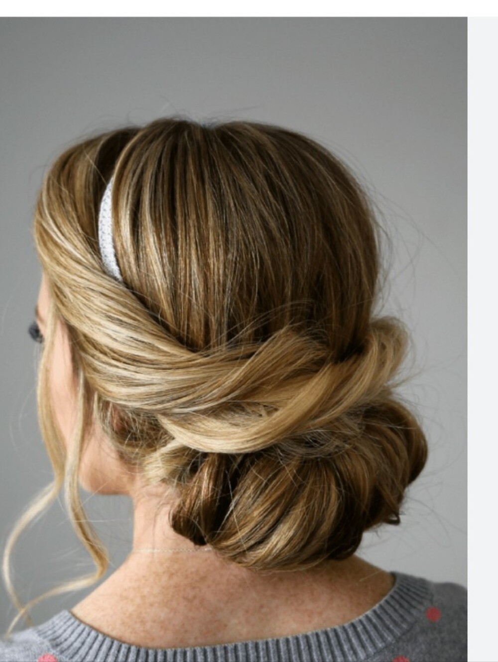 Beaded Headband With Rolled Bun Maker